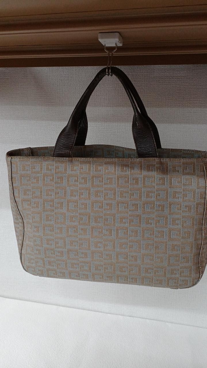 Tote Bag Model Allover Pattern Beige Condition B … - image 3