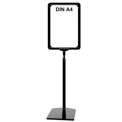 GEBAR VP264= Plakatständer Set DIN A4 schwarz Kunststoff Plakat Rahmen Kundenstopper