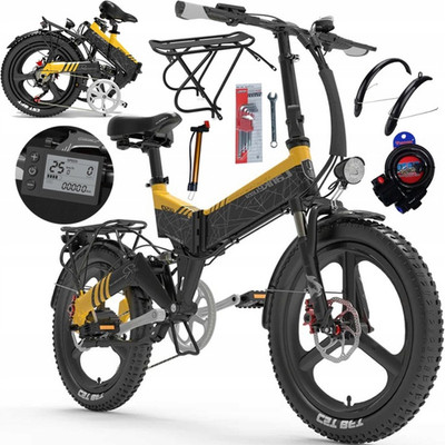 LANKELEISI G650 20Zoll Elektrofahrrad Faltbar 48V 12,8AH E-MTB City E-Bike 110km