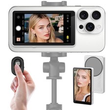 Wireless Vlog Selfie Monitor Screen for iPhone Android, Bluetooth Remote, 1...