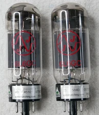 6L6GC JJ ELECTRONIC POWER TUBES PAIR TEST GOOD ON 600A 6L6GC JJ ELECTRONIC POWER