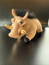 Vintage The Lion King PUMBAA Plush stuffed Toy DISNEY Mattel 1994 Vinyl Face