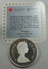 (USA) CANADA - 1587-1987 1 dollar détroit de Davis STRAIT, lartdesgent.fr dvgm-5