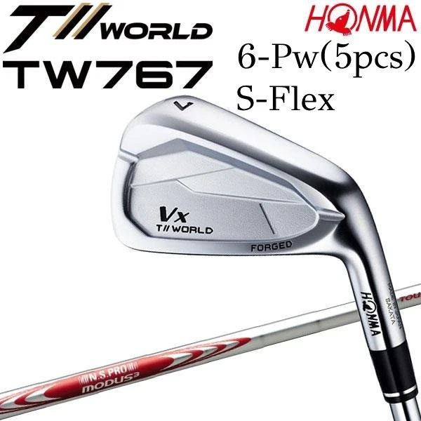 HONMA Tour World Vx TW767 2025 6-pw 5pcs Iron Set S-Flex NS PRO MODUS3 Tour 105 - Image 2 of 4
