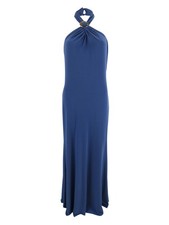 Lauren Ralph Lauren Women's Jersey Halter Gown (8, Lapis Sea)