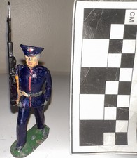 BARCLAY Dimestore RARE Lead Soldier B57 "Marine" custom with assault weapon