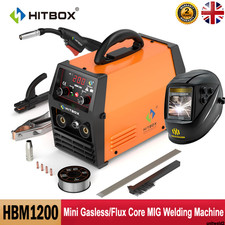 HITBOX Flux Cored MIG Welding Kit Digital Inverter IGBT MMA Welder Car Repair
