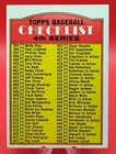 1972 Topps Baseball #378 4th Series Checklist
