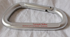 Carnegie Mellon 3" Aluminum Carabiner D Shape, School of Computer Sciences