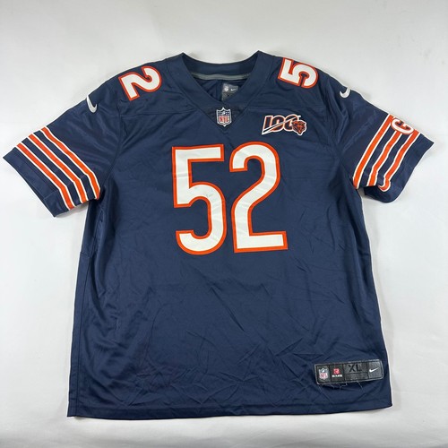 Nike NFL Chicago Bears Khalil Mack 52 Jersey XL On Field Dri Fit