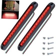 2 PCS Led Trailer Tail Light Bar, 10 Inch 15 Red Led Brake Lights Red - 2 PCS