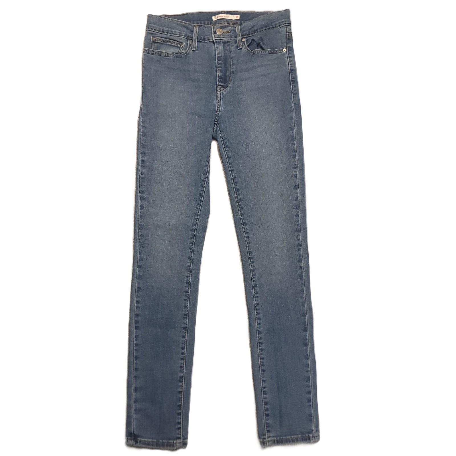 Levi's Women's 28 Jeans Slimming Skinny Mid Rise Stretch Blue Denim
