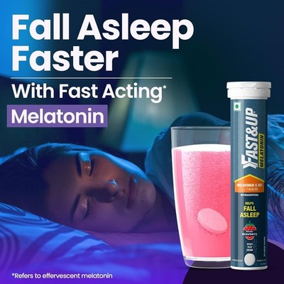 F & Up fall asleep faster & Wake up refreshed Fast Acting 60 Effervescent tablet