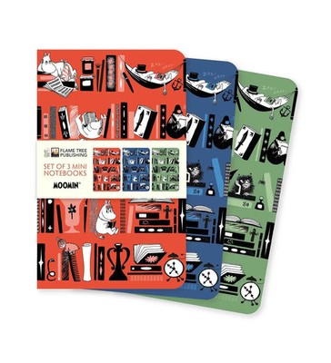 Moomin Bookshelves Set of 3 Mini Notebooks | Flame Tree Publishing | Buch | 2026