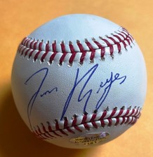 JOSE REYES BASEBALL SIGNED AUTOGRAPHED RAWLINGS MLB MAY 2003 COA HOLOGRAM