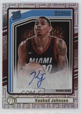2024 Panini Donruss Rated Rookie Signatures Choice Keshad Johnson #290 Auto 11nu