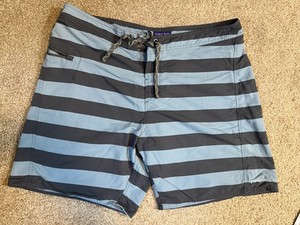 Patagonia men’s size 38 swim shorts blue and gray