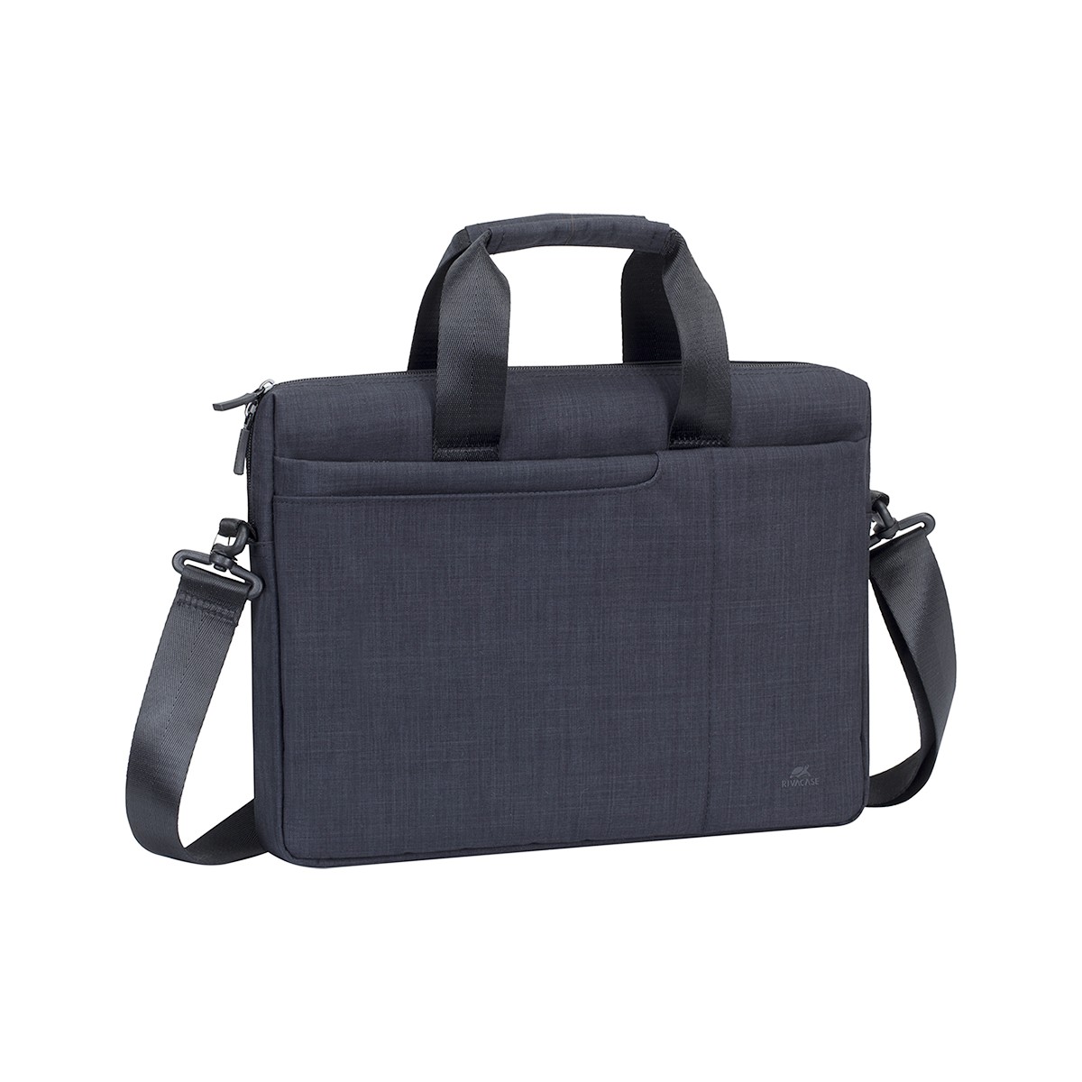 Sac d'ordinateur 15.6" antichoc Rivacase noir à compartiments rembourrés