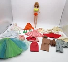 VINTAGE BARBIE 1960’s HUGE LOT MIDGE DOLL & CLOTHES OUTFITS CLOTHING TLC