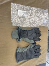 Cold Weather Flyer's Gloves Size 6 HAU-15/P Green Leather Army USGI NWT