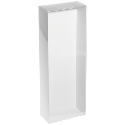 Redoll Clear Folding Box w/ Liners & White Elastic, 12-13'' Dolls 5'' x 2.5'' x 14''