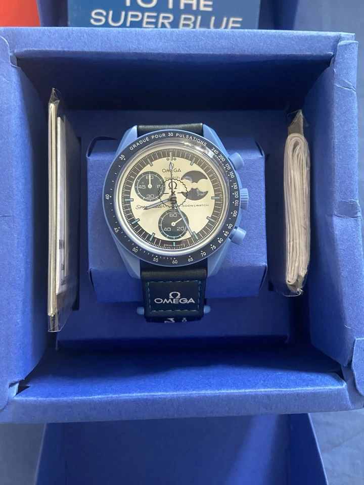 Omega X Swatch mission to the super blue moonphase- NUOVO - FULL SET - Image 2 of 4