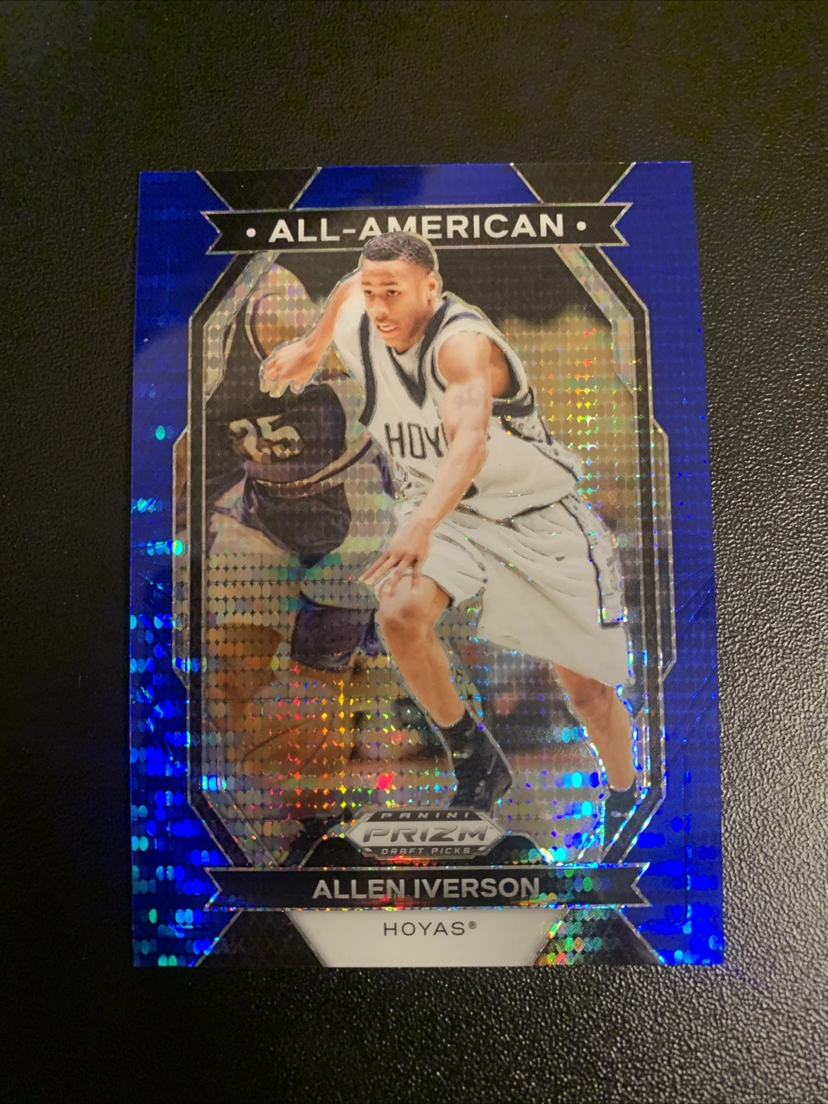 ALLEN IVERSON 2024 PRIZM DP ALL-AMERICAN BLUE PULSAR PRIZM/99 HOYAS!
