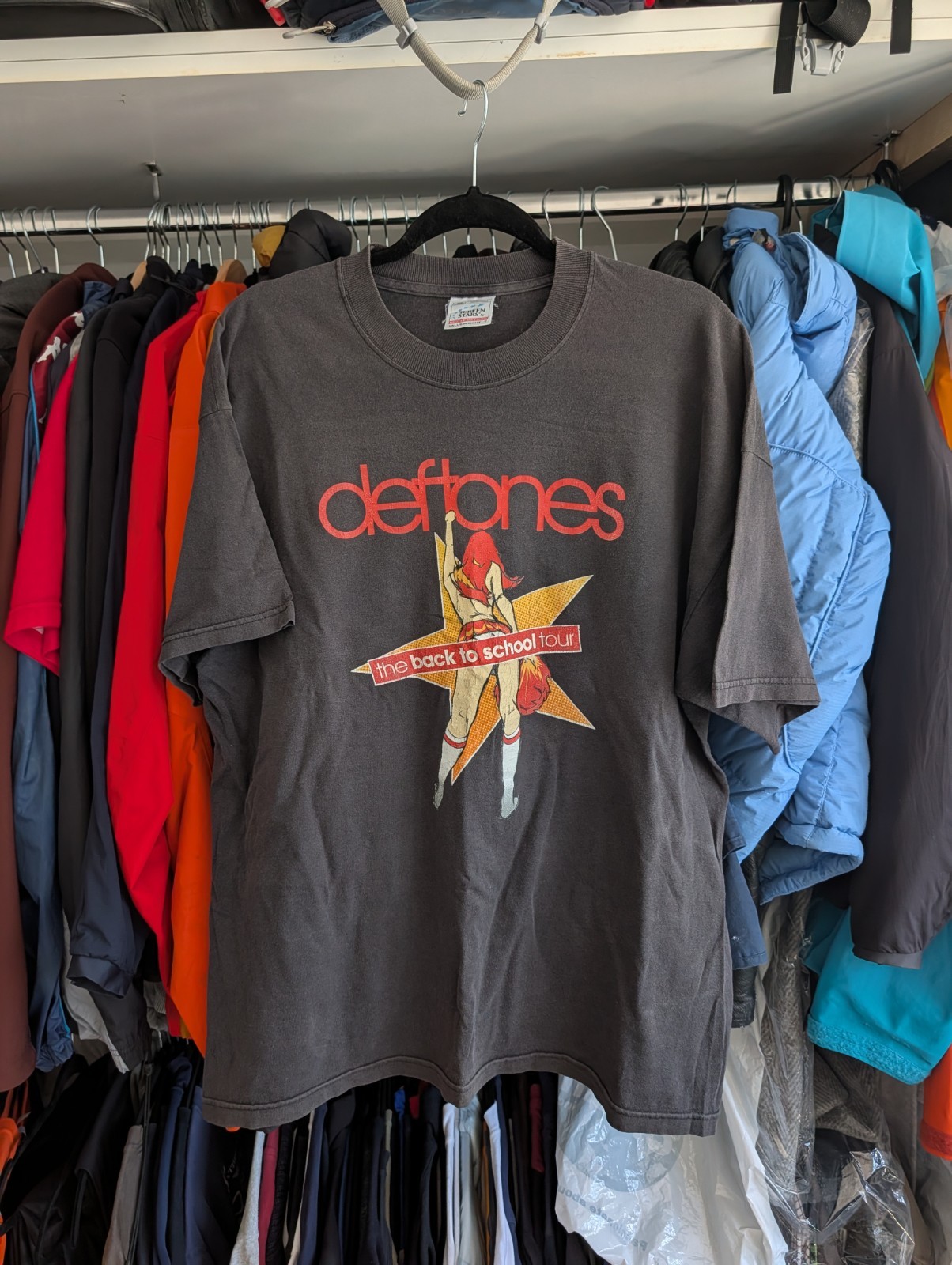 Vintage Y2k Deftones T-Shirt Screen Stars Band Tee Back To School Tour