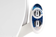 LUXE Bidet NEO 120 Blue and Elongated Toilet Seat Bundle