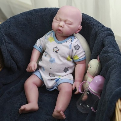  New 18.5'' Fun Reborn Baby Girl Doll | Painted Silicone DIY Newborn Doll Kids