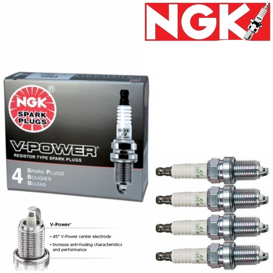 4x NGK 5820 R5671A-10 Racing Spark Plug Cold Heat  LS Turbo Nitrous Boost