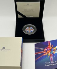 2024 Silver Proof Piedfort 50p Team GB & Paralympics GB The Royal Mint Box + COA