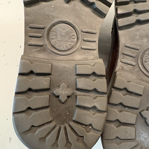 Scarpe eleganti Mephisto da uomo in pelle marrone casual comode - Uomo taglia 8,5 - Foto 12 di 12