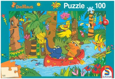 Die Maus, Im Dschungel (Kinderpuzzle) | Spiel | In Spielebox | 56313 | 2018