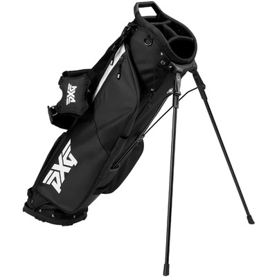 PXG MINIMALISTISCHE 4-WEGE LEICHTE GOLFSTÄNDER TRAGETASCHE / SCHWARZ / NEUES MODELL 2026