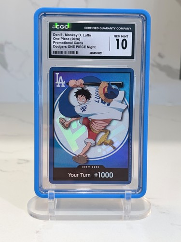 2026 One Piece X Los Angeles Dodgers Monkey D Luffy Don Card CGC 10 GEM MINT