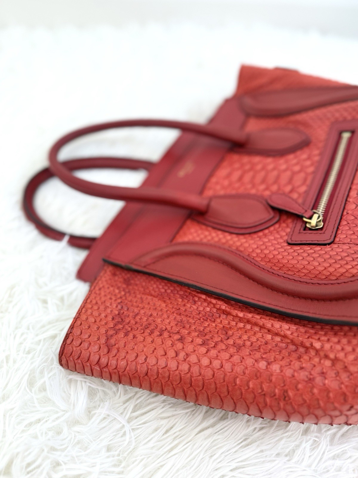 *RARE* Celine Python Leather Micro 27CM bicolour … - image 16