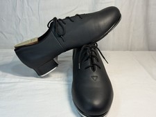 Bloch Shockwave Oxford Tap Shoes Black Leather Lace Up Dance Shoes Size 8.5 N