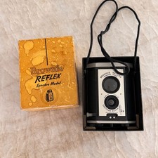 Vintage Kodak Brownie Reflex Synchro Model Camera with Original Box - 127 Film