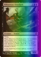 MTG Magic the Gathering Abhorrent Overlord (75/260) Theros MP FOIL