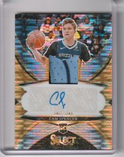 2024-25 PANINI SELECT #RJASPR CAM SPENCER AUTOGRAPH RC ORANGE PULSAR 12/30 3076