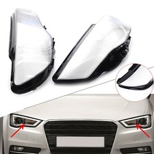 Paar Auto Shell Clear Lampen Scheinwerfer Linsen Abdeckung für Audi A3 2013-2016