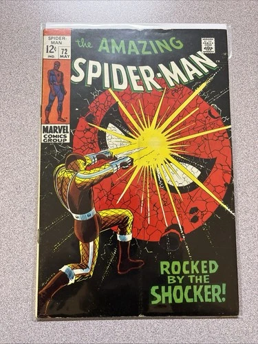 THE AMAZING SPIDER-MAN No. 72 (1969) Rocked By the Shocker! VF