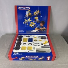 Meccano Vintage Metal Construction Set With Manuals Boxed