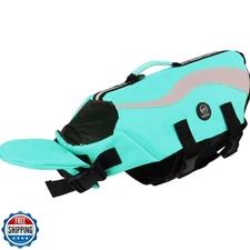 EMUST Dog Life Vests, Adjustable Dog Life Jackets for Small Dogs with Enhance