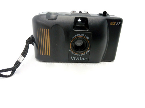 Vivitar E235 Film Camera 35mm Point & Shoot Vintage Cam - WORKS