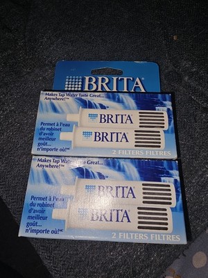 2 x 2 Pack boxes Brita Fill & Go Replacement Bottle Filters 