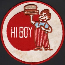 Vintage uniform patch HI BOY picturing boy with hamburger Independence Missouri