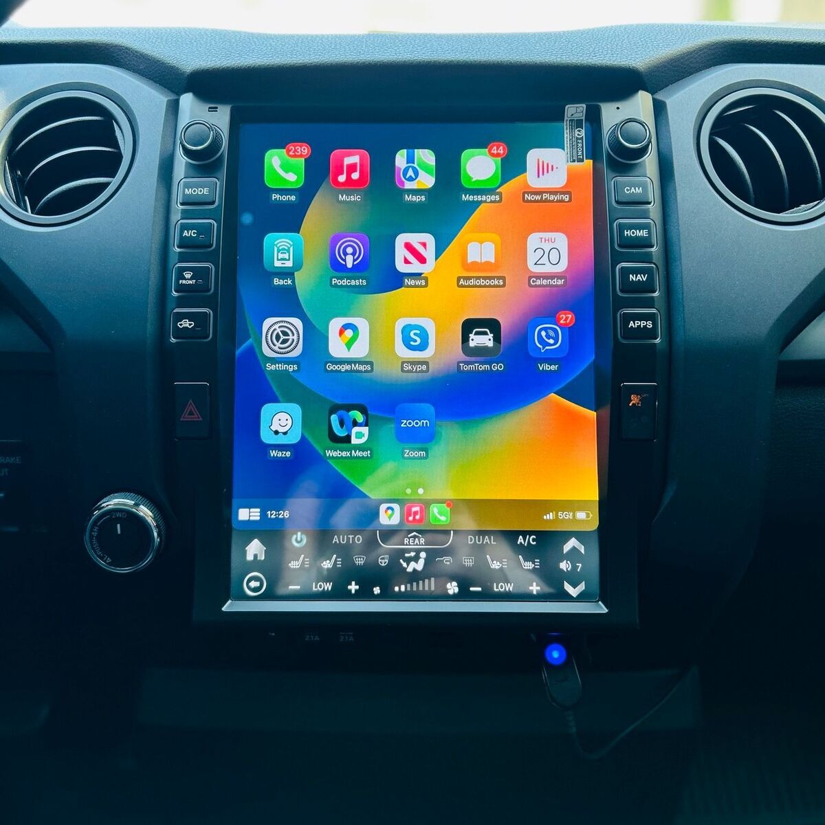 For Toyota Tundra 14-21 4+64 Car Radio Gps Navi Sat Vertical For Toyota Tundra 14-21 4+64 Car Radio Gps Navi Sat Vertical