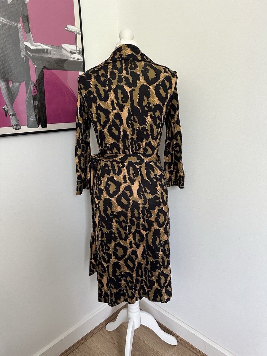 Diane Von Furstenberg Leopard Print Dress As Seen On Rachel Green | eBay UK
